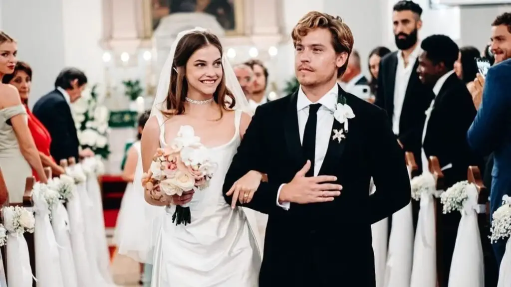 Dylan Sprouse and Barbara Palvin Wedding Photo