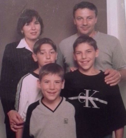 Milan Lucic with Family